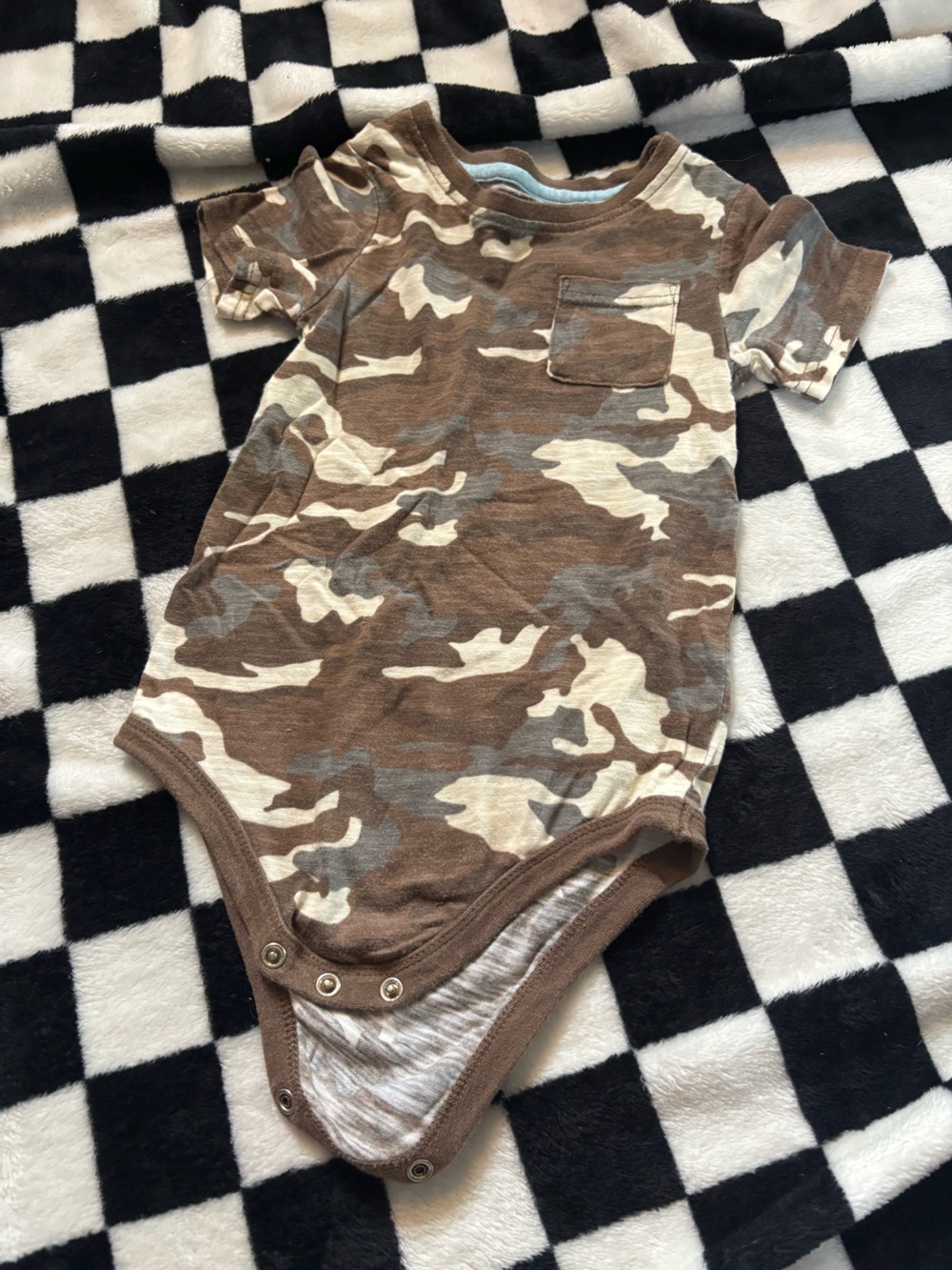 18/24 month camo diaper shirt